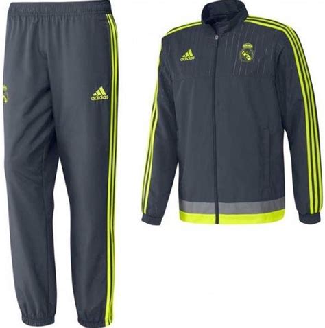 adidas real madrid trainingspak woven champions league 2015-2016 rood zwart